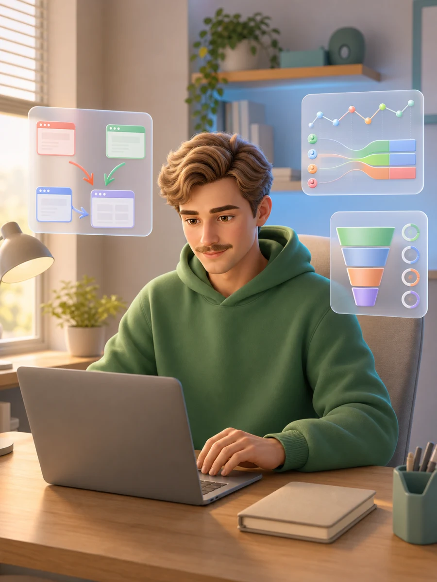 Иллюстрация профессии «Трафик-менеджер»