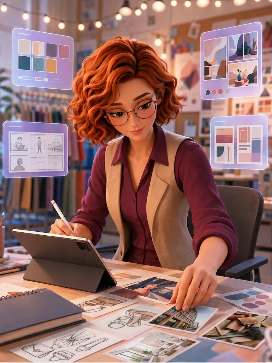 Иллюстрация профессии «Креативный менеджер»