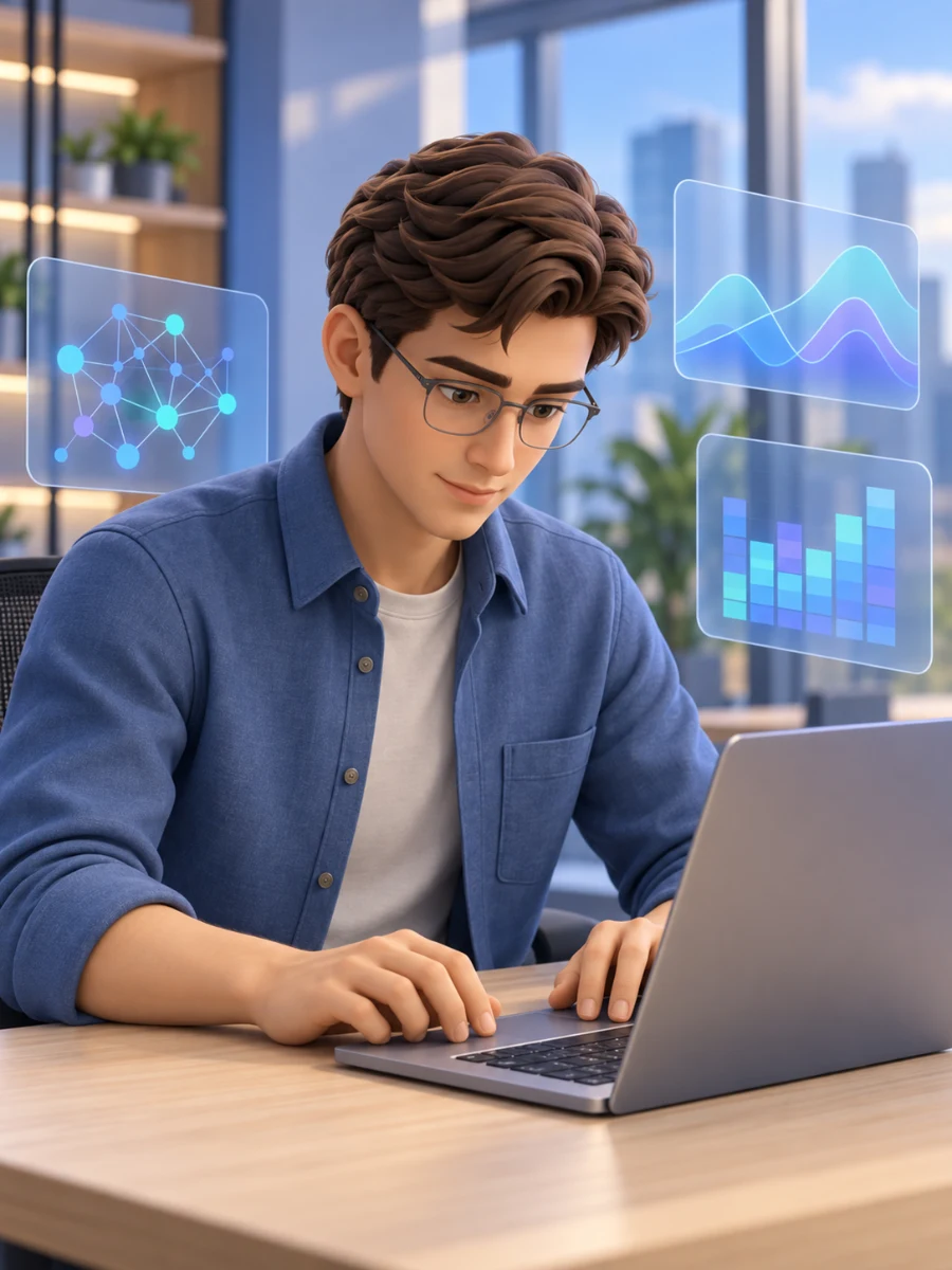 Иллюстрация профессии «Аналитик Big Data»