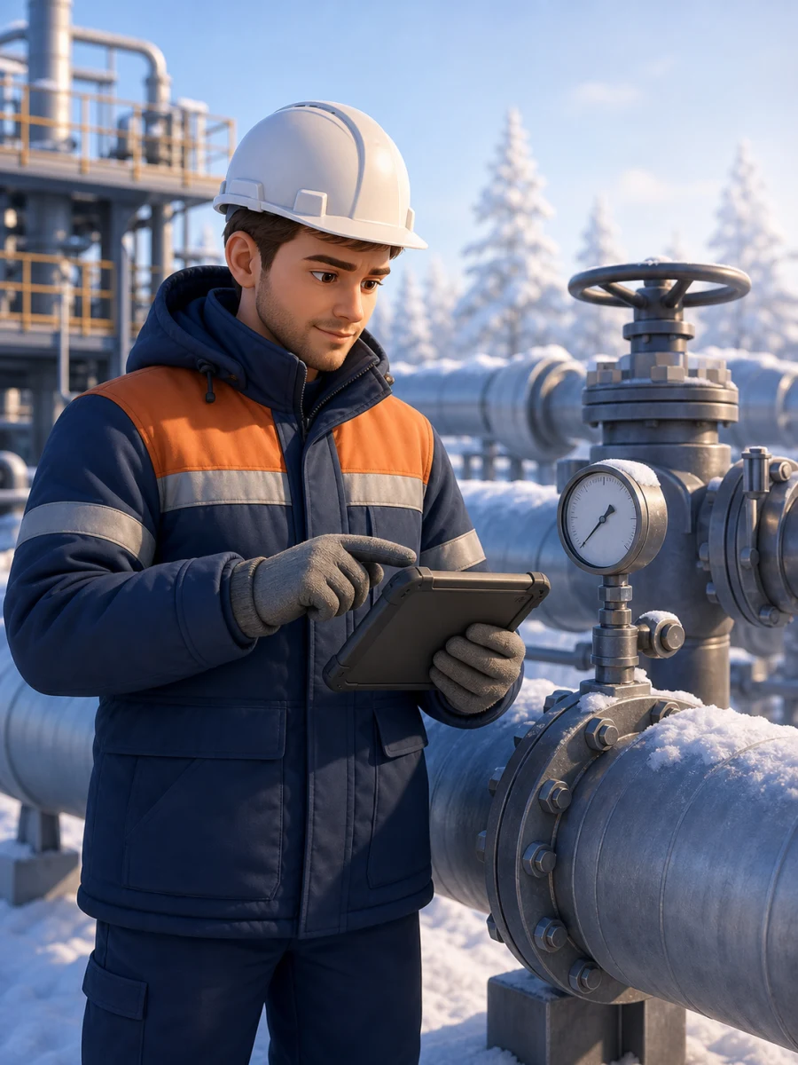 Иллюстрация профессии «Инженер по эксплуатации нефтегазотрубопроводов»