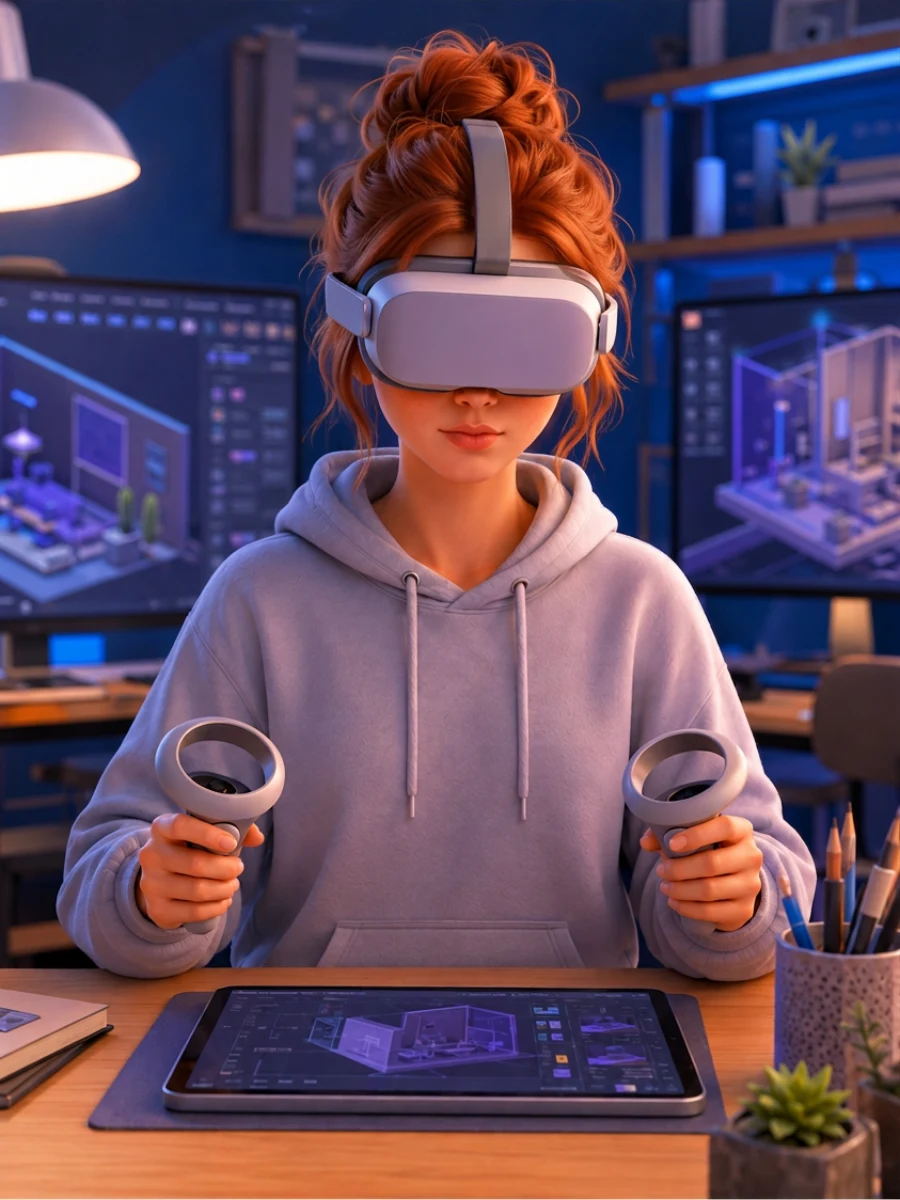 Иллюстрация профессии «VR-дизайнер»