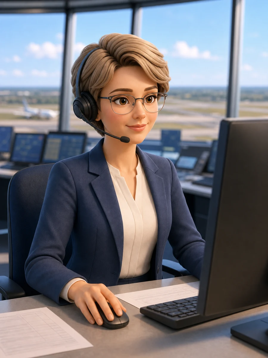 Иллюстрация профессии «Диспетчер»