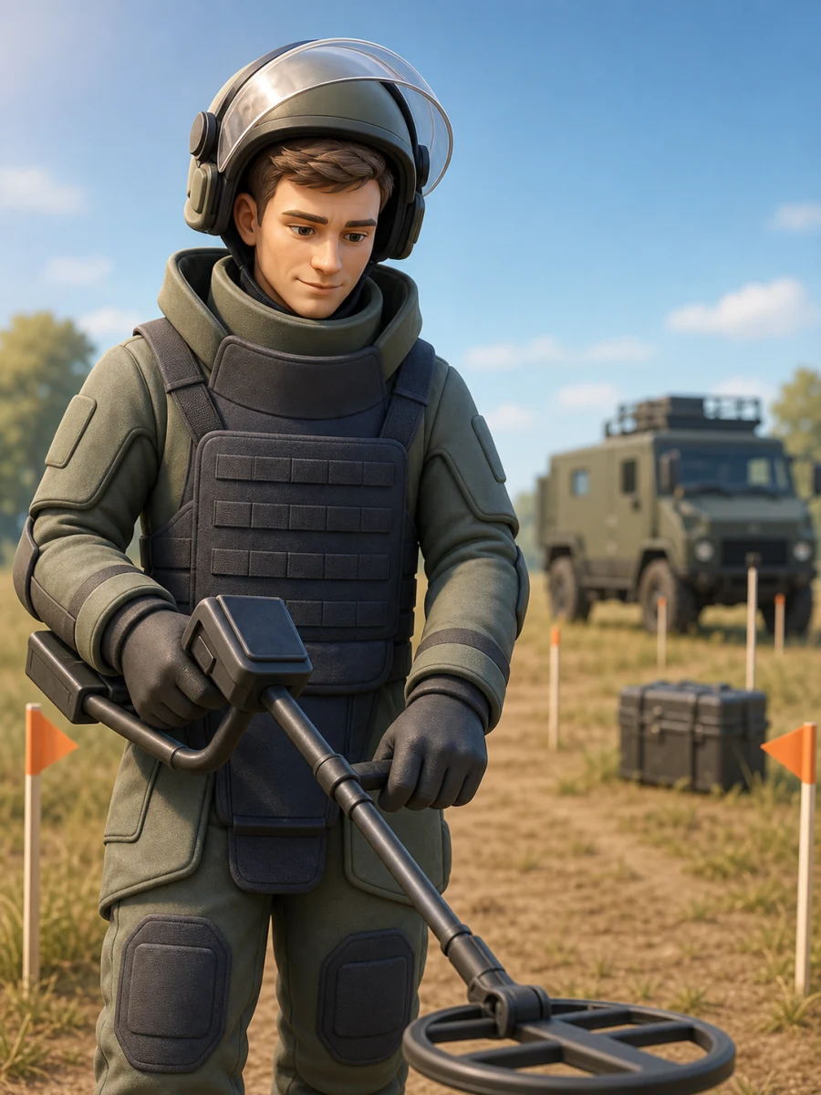 Иллюстрация профессии «Сапёр»