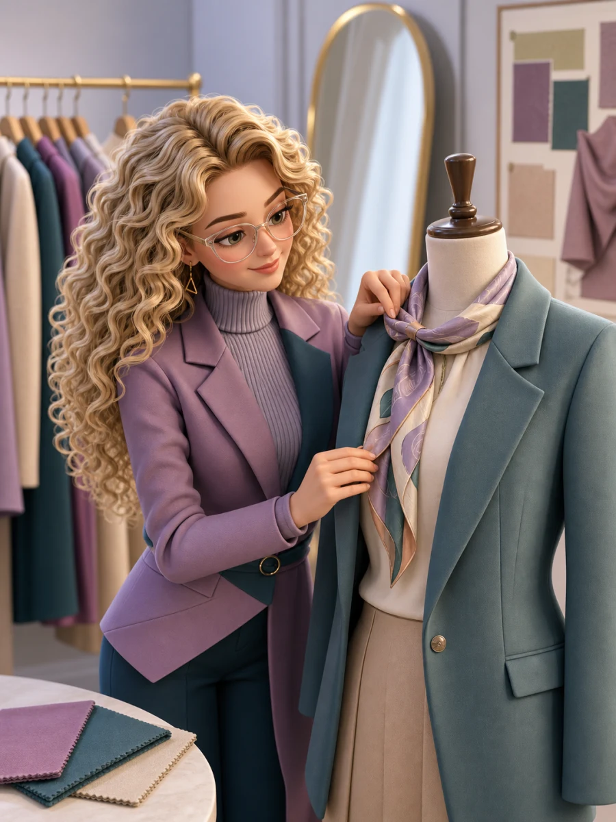 Иллюстрация профессии «Fashion-стилист»
