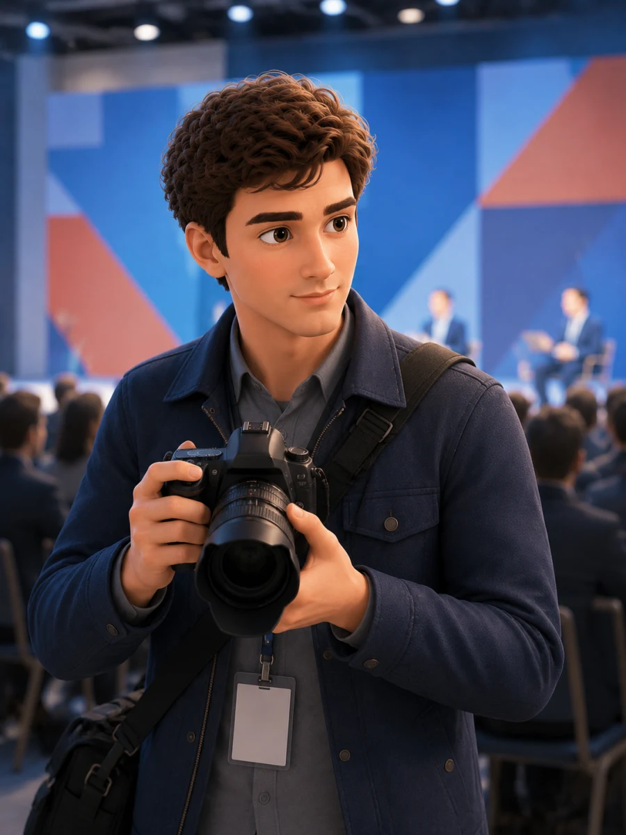 Иллюстрация профессии «Фотокорреспондент»