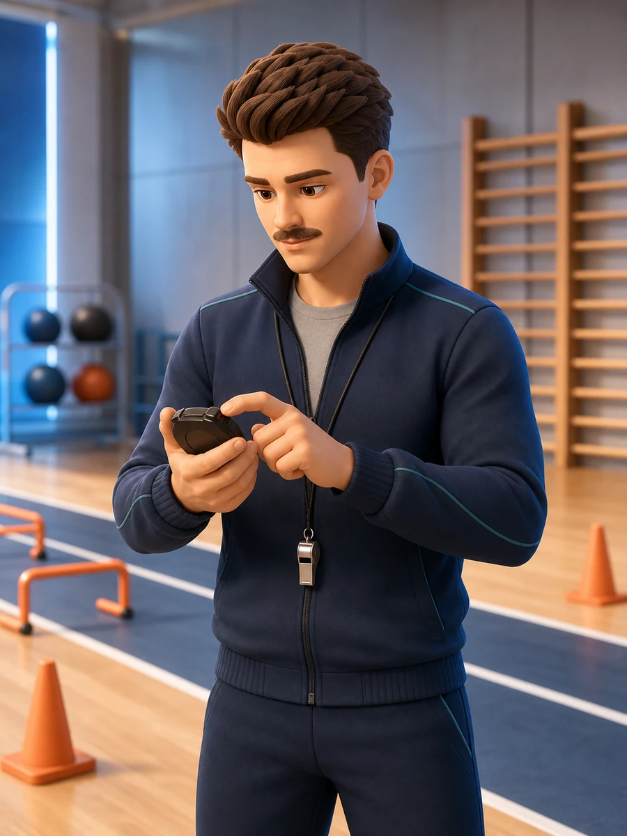 Иллюстрация профессии «Спортивный тренер»