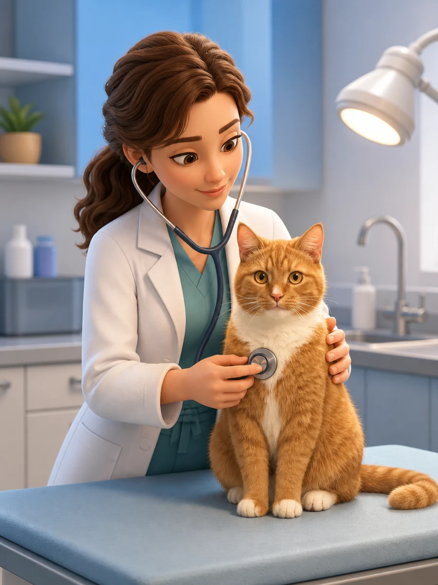 Иллюстрация профессии «Ветеринар»
