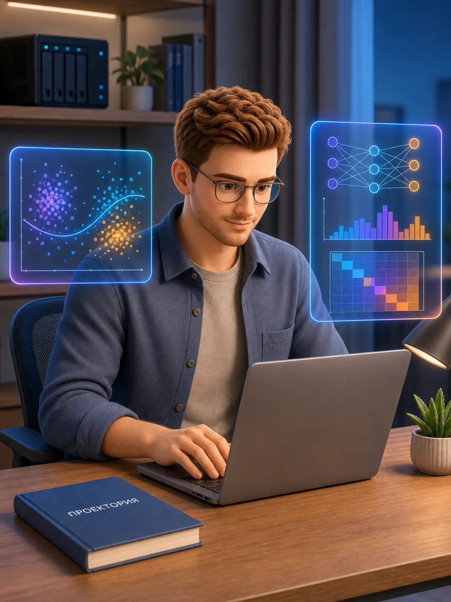 Иллюстрация профессии «Data Scientist»
