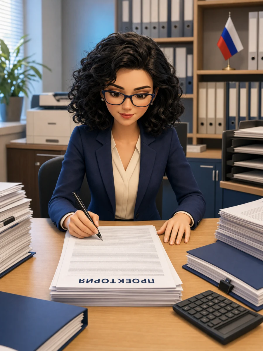Иллюстрация профессии «Контрактный управляющий»