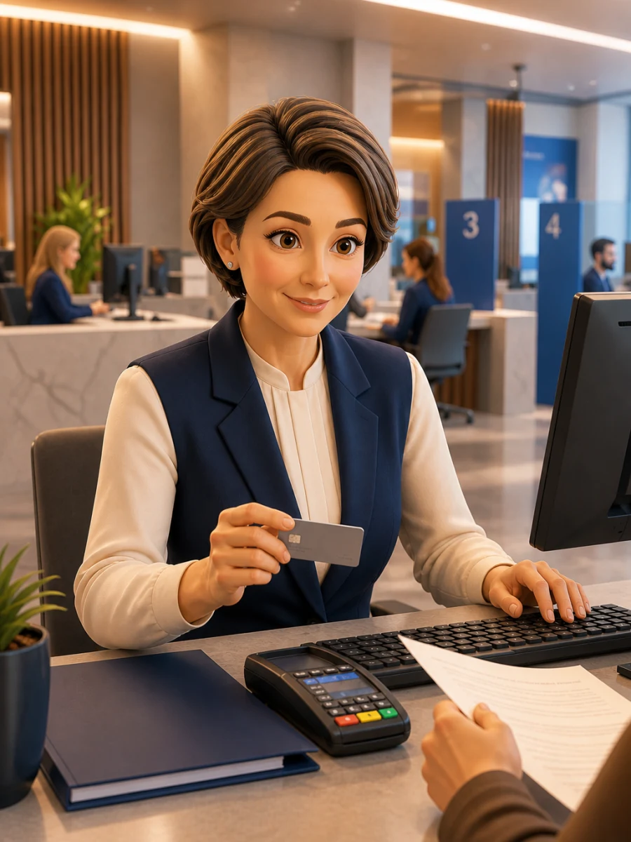 Иллюстрация профессии «Банковский служащий»